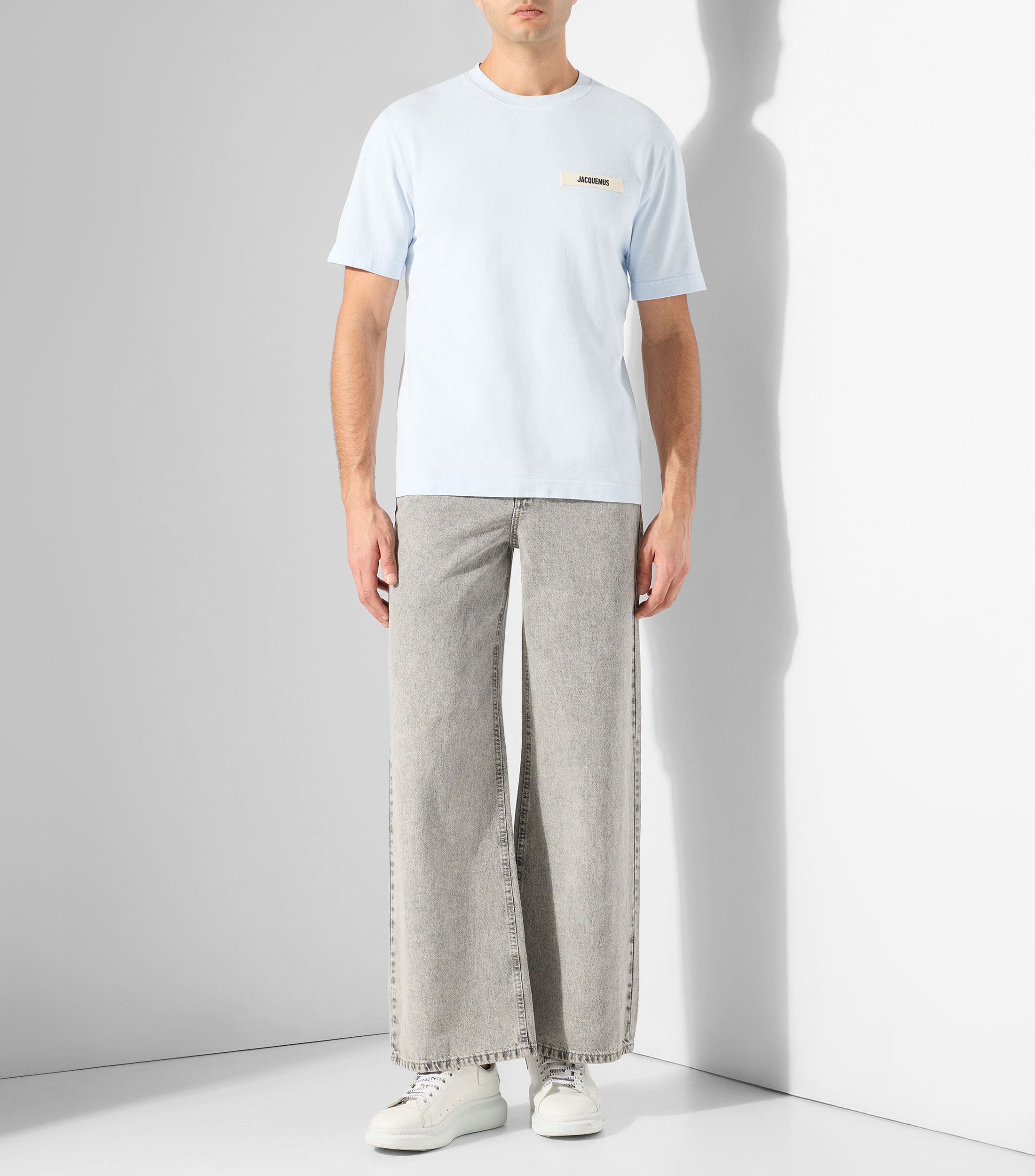 Playera cuello redondo manga corta lisa Hombre